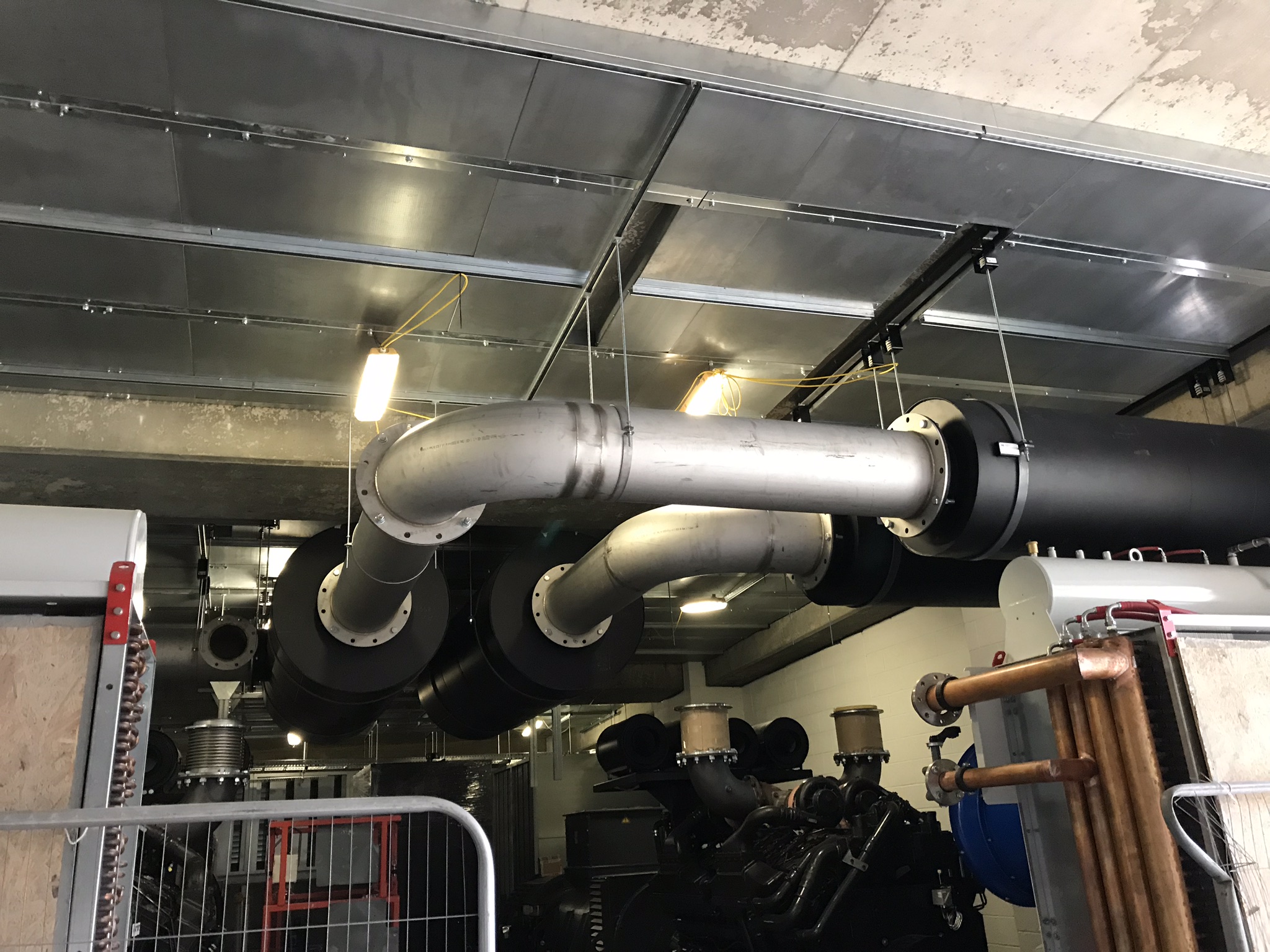 Exhaust system 1st fix completed